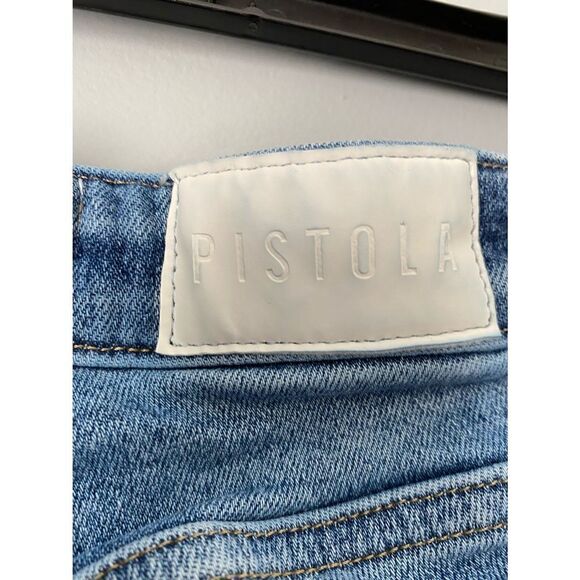 Pistola women’s high rise distressed denim frayed hem jeans/ size 2 - Picture 7 of 8